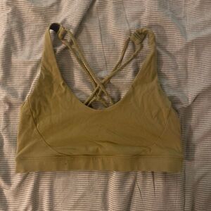 Women's prAna Olive Green Sports Bra